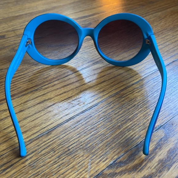 Kurt Cobain Blue Round Sunglasses KARIAN by francosordelli Made In Italy - Picture 5 of 8